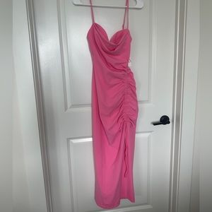 Zara ruched midi dress